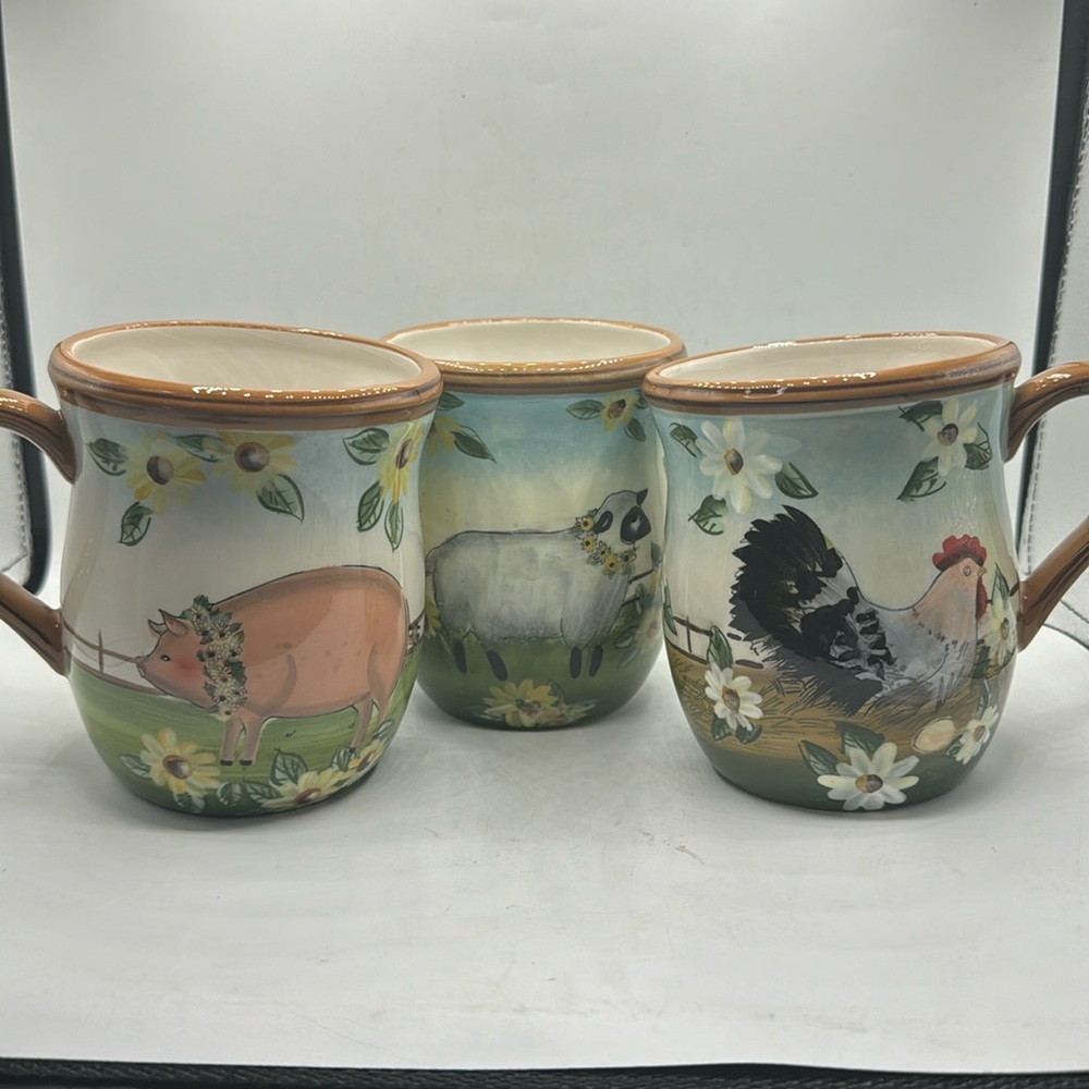 Susan Winget Farmhouse Mug Set of 3